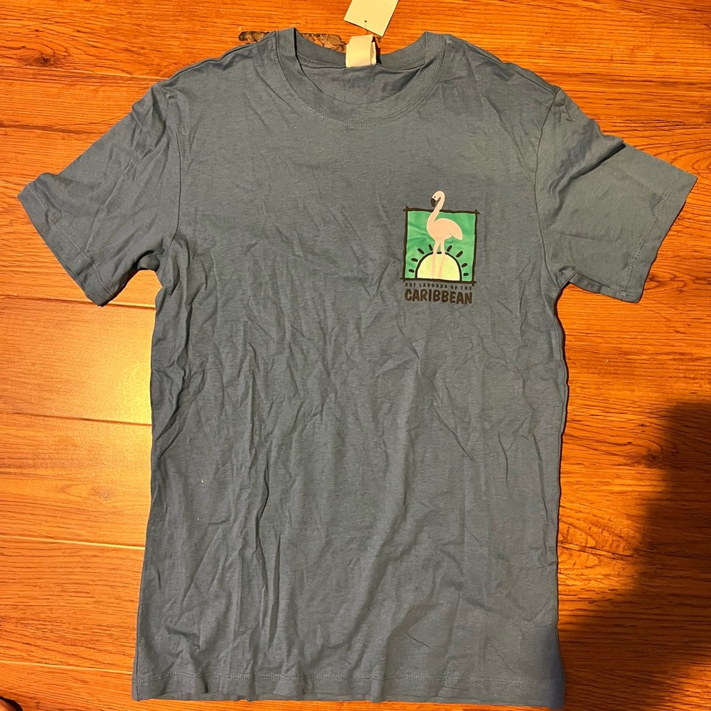 H&M Slate Blue Graphic T-Shirt Size XS